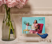 clearly a-nora-ble scalloped acrylic frame