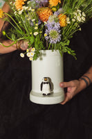 pinstripes utensil crock