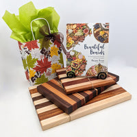 Handcrafted Serving Board and Book